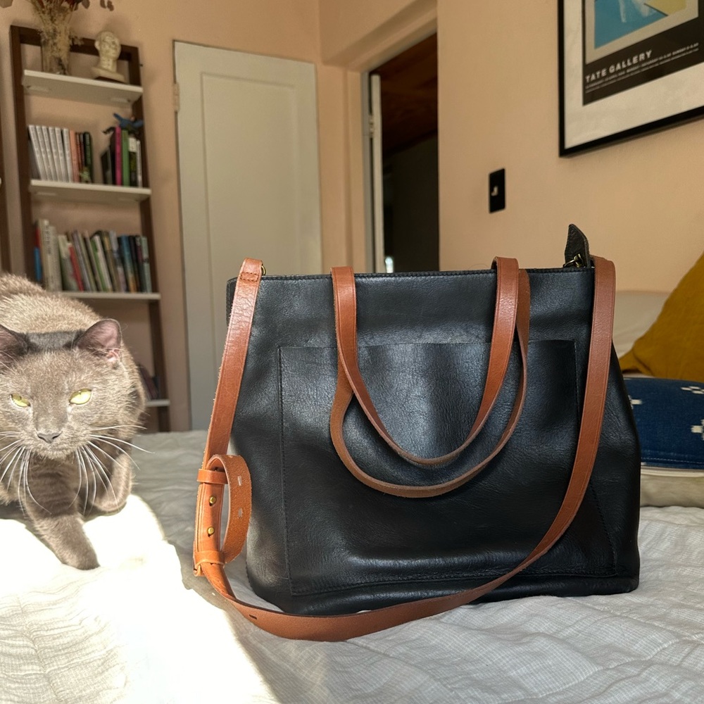 Madewell Medium Ziptop Transport Tote